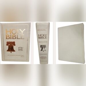Holy Bible & 1776-1976 American Bicentennial Historical Ref Book NEW Oversized